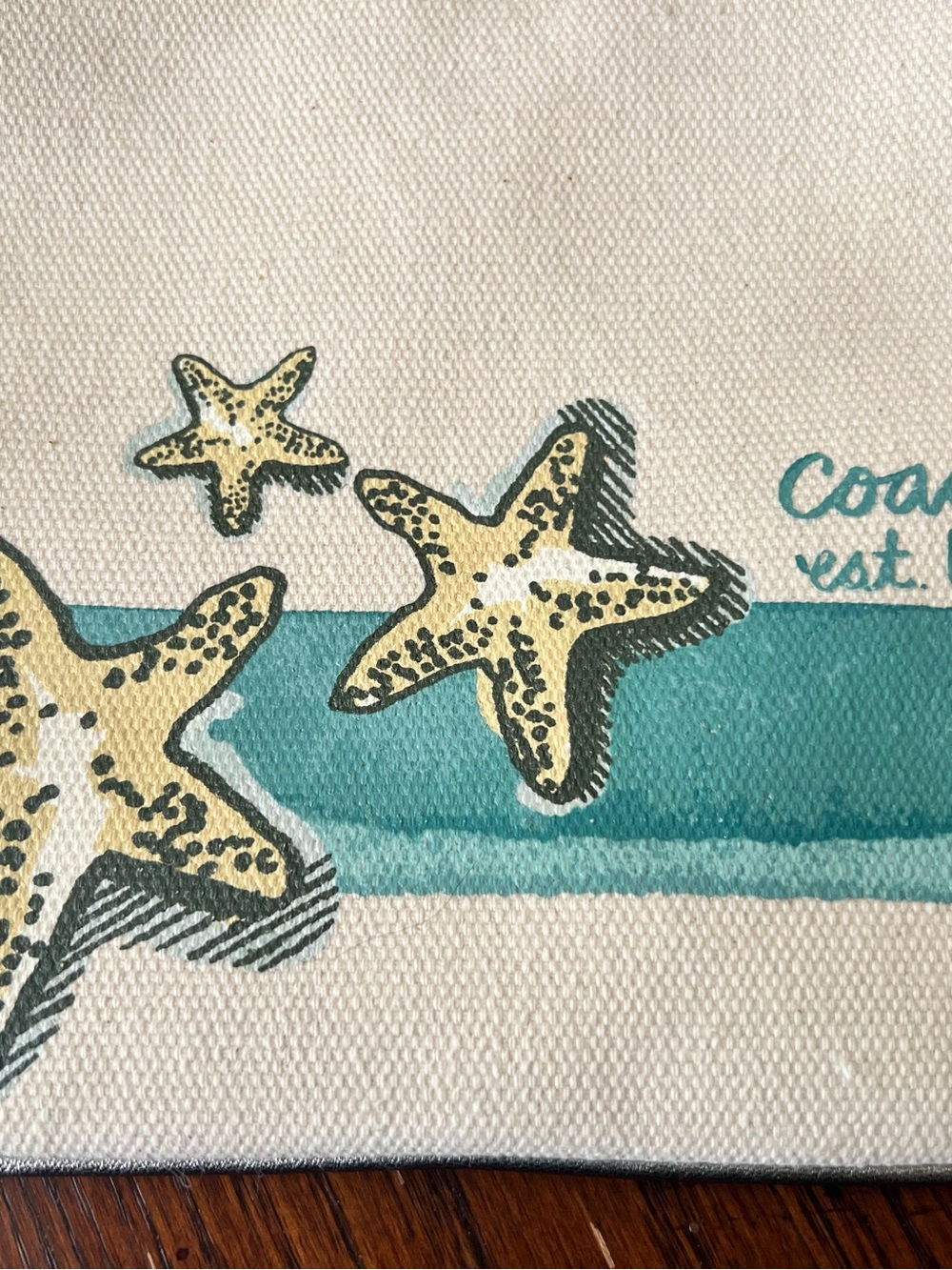 Coach Starfisg Crossbody Bag - Cream And Teal Canvas - Picture 2 of 14